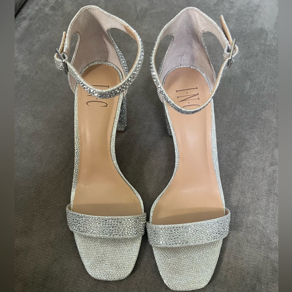INC Rhinestone Block Heels Lexini - Picture 3 of 4
